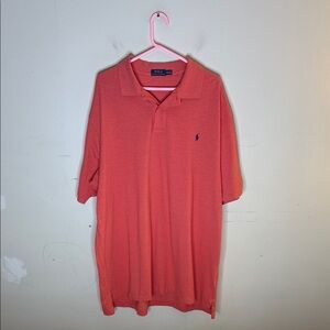 Polo Ralph Lauren Men's Short Sleeve Polo Shirt in Coral Size 3XLT